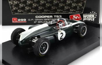 COOPER F1 T53 N 2 British Gp 1960 B.mclaren, Green White