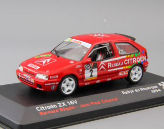CITROEN ZX 16V Bernard Bequin - Jean-Paul Chiaroni Rallye du Rouerque #2 (1994), red