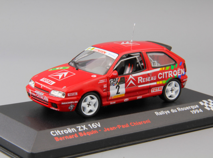 CITROEN ZX 16V Bernard Bequin - Jean-Paul Chiaroni Rallye du Rouerque #2 (1994), red