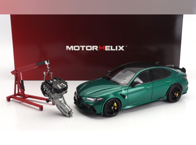 ALFA ROMEO Giulia Gta (2021) With Engine And Accessories - Full Openings, M O N T R E A L Green Met