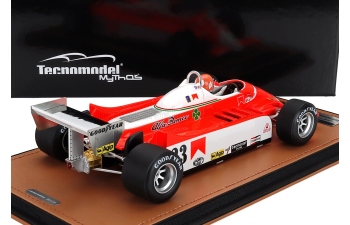 ALFA ROMEO F1 179 №23 East Usa Gp Bruno Giacomelli (with Pilot Figure) (1980) , White Red