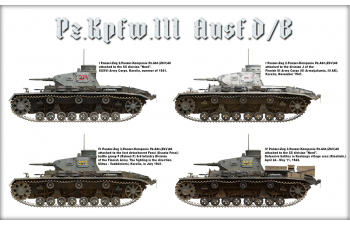 Сборная модель Немецкий средний танк Pz.Kpfw.III Ausf.D / B