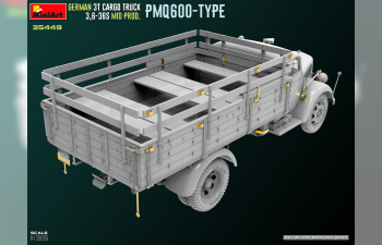 Сборная модель OPEL Blitz Pmq600 Type German 3t Cargo Military Truck 1952