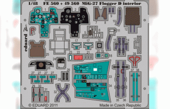 Фототравление МиГ-27 Flogger D интерьер S. A.