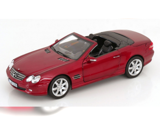 MERCEDES-BENZ SL 500 R230 (2003), red metallic