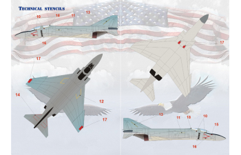 Декаль US NAVY F-4 Phantom Mig Killers Part 2