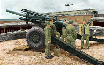 Сборная модель Пушка US 155mm Howitzer M114A1 (Vietnam War)