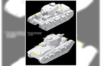 Сборная модель Танк Neubau-Fahrzeug Rheinmetall-Fahrgestell und Krupp-Turm Geanderte MG-Turme