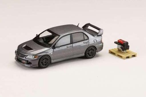 MITSUBISHI Lancer GSR Evolution 9 MR with Engine Display Model, medium purplish grey mica