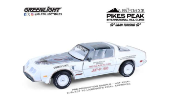 PONTIAC Firebird Trans Am Official Pace Car 58th Annual Rally Pikes Peak Auto Hill Climb (1980), white
