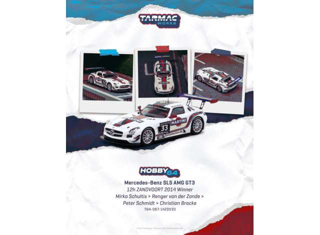 Mercedes-Benz SLS AMG GT3 #33 Mirko Schultis Zandvoort Winner white/blue/red 2014