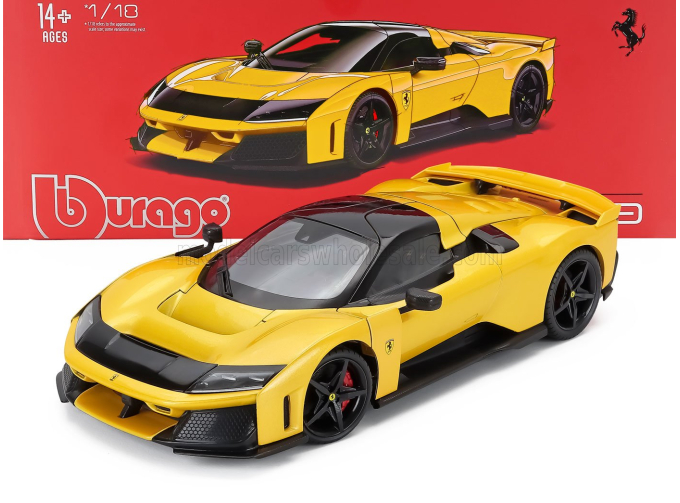 FERRARI F80 (2024) - Black Wheels, Giallo Tristrato - Yellow Met