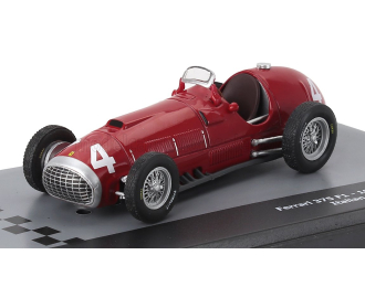 FERRARI F1 375 №4 Italy Gp (1951) Gigi Villoresi - Con Vetrina - With Showcase, Red