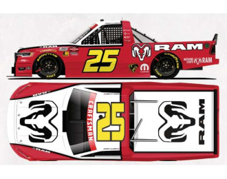 CHEVROLET #25 Corey Lajoie *RAM Trucks Throwback*, red/white 2026
