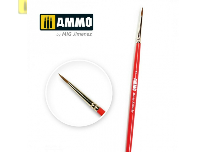 Кисть 2 AMMO Marta Kolinsky Premium Brush