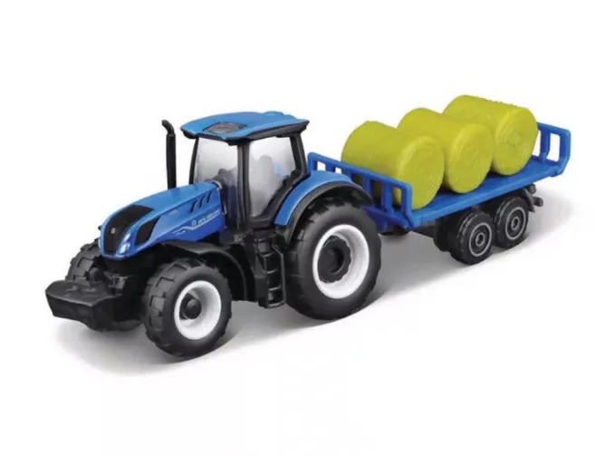 NEW HOLLAND T7-315 Tractor With Trailer (2018), Blue Green