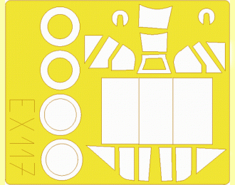 Окрасочная маска Немецкий истребитель Messerschmitt BF.109 E-4