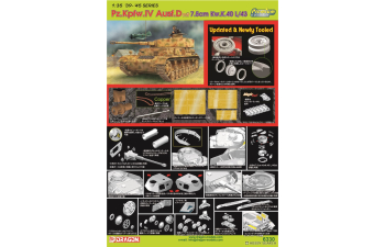 Сборная модель Pz.Kpfw.IV Ausf.D mit 7.5cm Kw.K.40 L/43