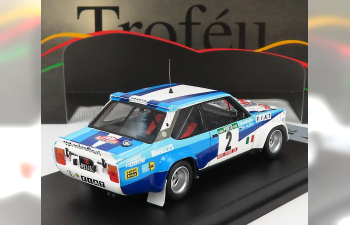 FIAT 131 Abarth Team Olio Fiat №2 2nd Rally Potugal (1980) M.alen - I.kivimaki, White 2 Tone Blue