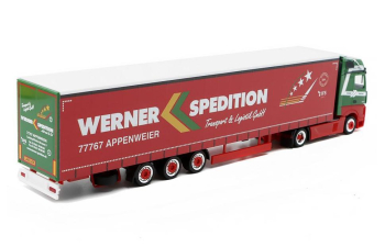 MERCEDES-BENZ Actros 15m Werner Spedition, green/red