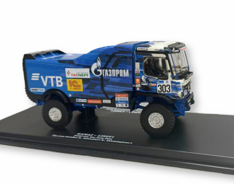 Камский грузовик 435091 (К5) Ралли Шелковый путь 2024 #303, синий / белый
