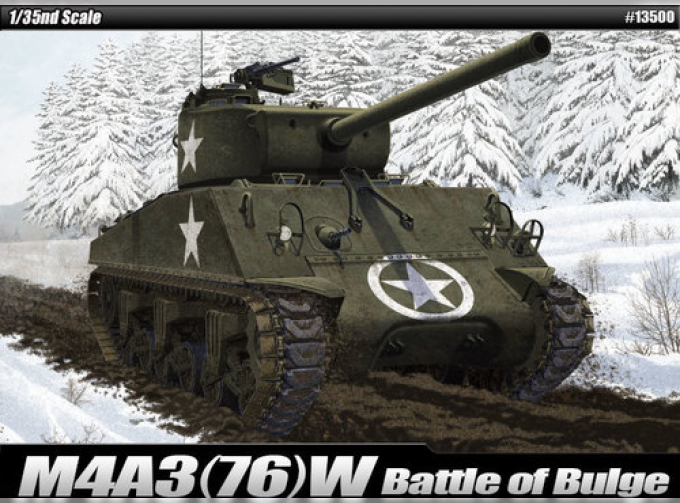 Сборная модель Танк M4A3 (76)W "Battle of Bulge"