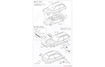 Сборная модель TOYOTA Starlet Ep71 Turbo S Middle Version (1987)