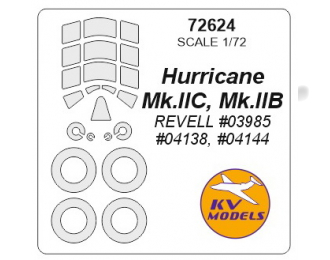 Набор масок окрасочных для Hurricane Mk.IIC / Mk.IIB + маски на диски и колеса