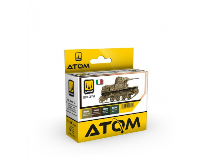 Набор акриловых красок ATOM цвета Королевской итальянской армии времен Второй мировой / WWII Regio Esercito Colors Set