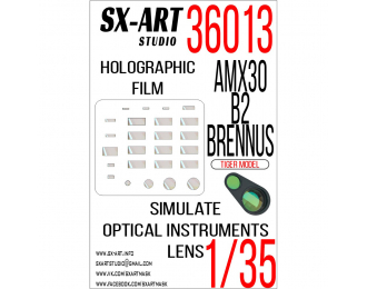 Маска окрасочная имитация смотровых приборов AMX-30B2 BRENNUS (TIGER MODEL)