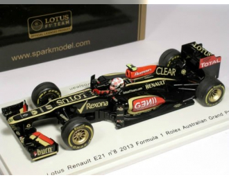 LOTUS E21 No8 Australian GP Romain Grosjean F1 (2013), black