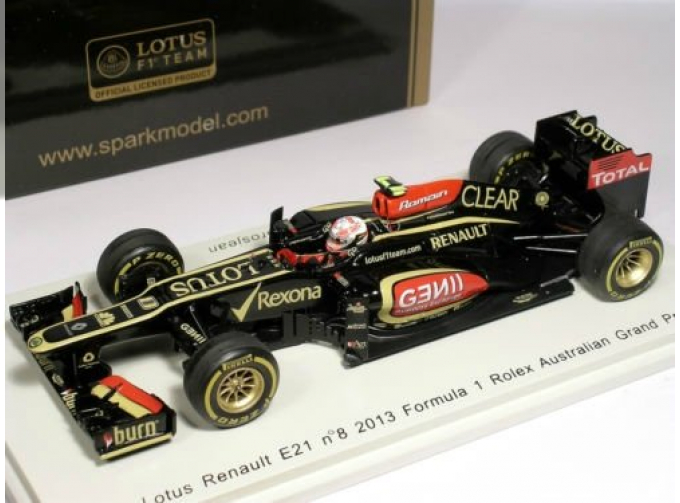 LOTUS E21 No8 Australian GP Romain Grosjean F1 (2013), black