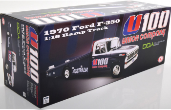 FORD F-350 Ramp Truck (1970), blue/white