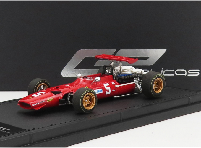 FERRARI F1 312 Scuderia Ferrari №5 2nd British Gp (1968) Chris Amon, Red