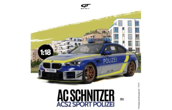 BMW AC Schnitzer AC52 Sport Polizei *Resin* (2024), blue/silver/yellow