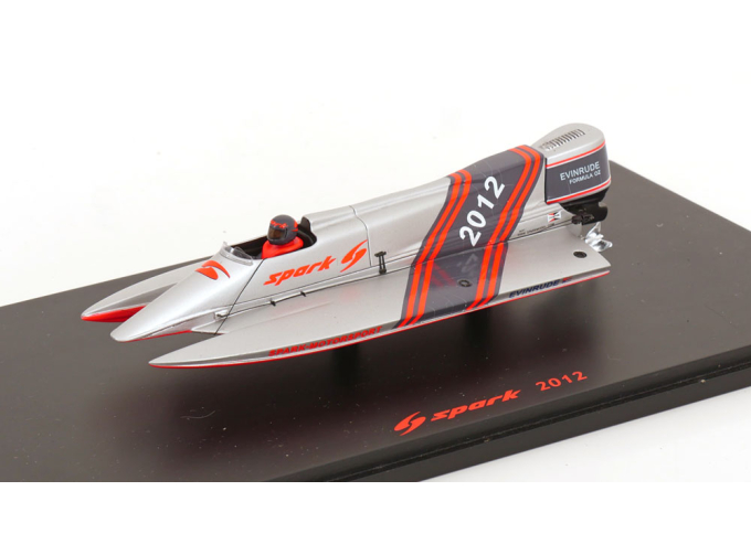 SONSTIGES Race Boat toy fair (2012), silver grey red
