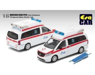 MERCEDES-BENZ Vito China Ambulance, white / red 2020