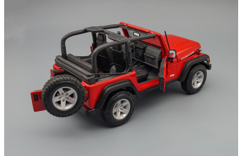 JEEP Wrangler Rubicon, red / black