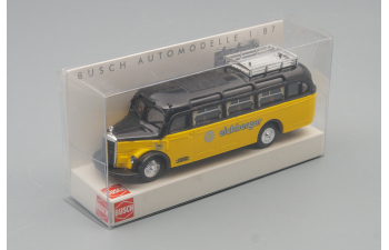 MERCEDES-BENZ O 3500 "Eichberger", yellow / black