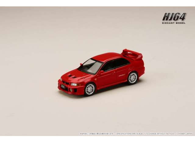 MITSUBISHI Lancer GSR Evolution 5 (CP9A) with Mud flap, palmer red 1998