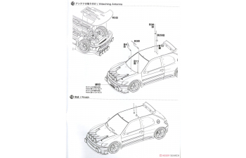 Сборная модель Peugeot 306 Maxi Evo2 Montecarlo 1998