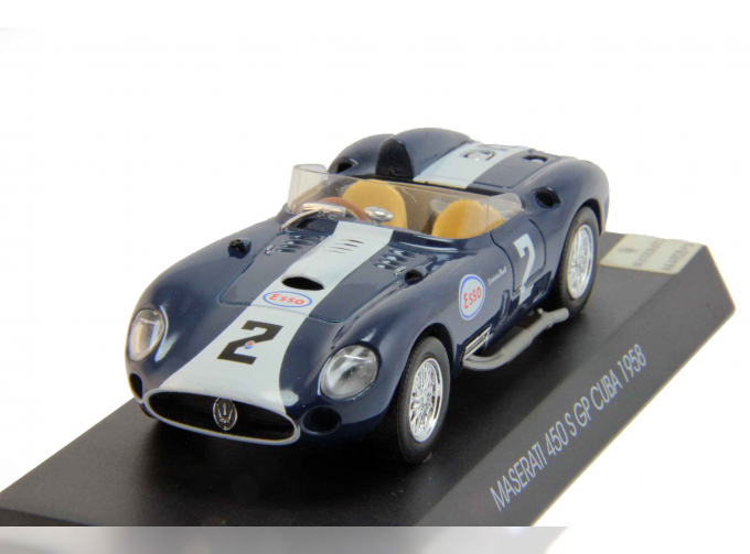 MASERATI 450 S GP Cuba #2 (1958), dark blue / white