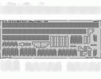 Фототравление для USS Texas BB-35 pt 2 - railings & ladders