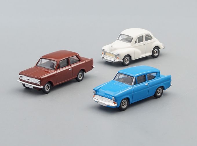 Набор моделей Morris Minor, Ford Anglia & Vauxhall Viva