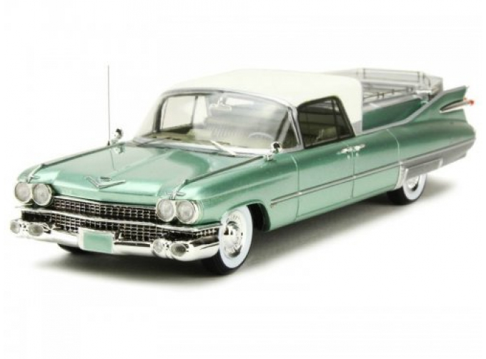 CADILLAC Superior Flower Car (катафалк) 1959 Metallic Light Green/White