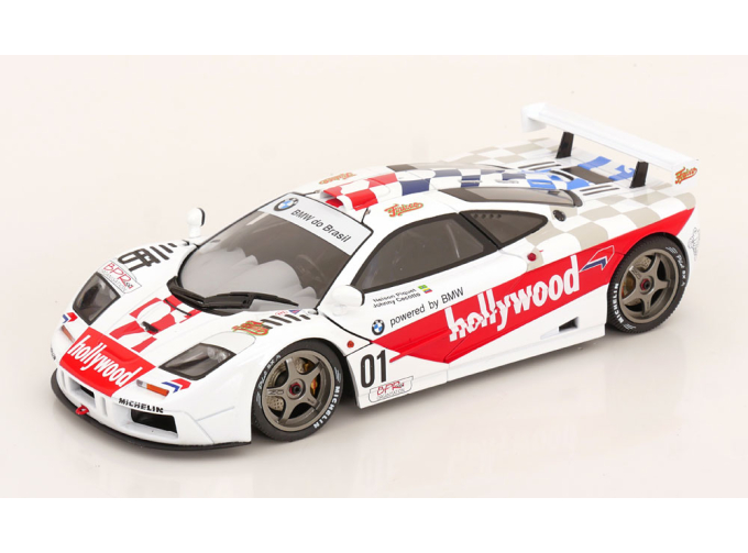 McLAREN F-1 Gtr 6.1l V12 Team Hollywood N 01 Winner 2h De Brasilia Race (1996) Nelson Piquet - Johnny Cecotto, White Red