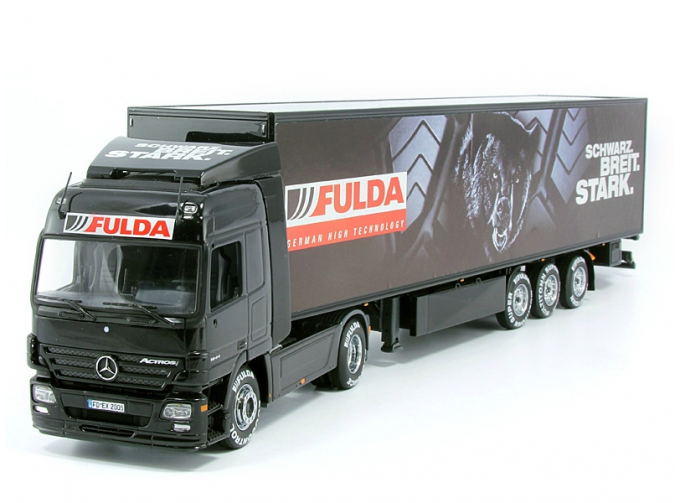 MERCEDES-BENZ Actros 1844LS Koffersattelzug "Fulda" седельный тягач с полуприцепом, black