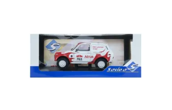 ВАЗ Lada Niva #763 M. Jacober/S. Miljic Dakar Classic (2022), white / red