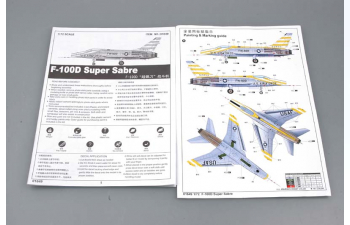 Сборная модель Американский истребитель F-100D SUPER SABRE