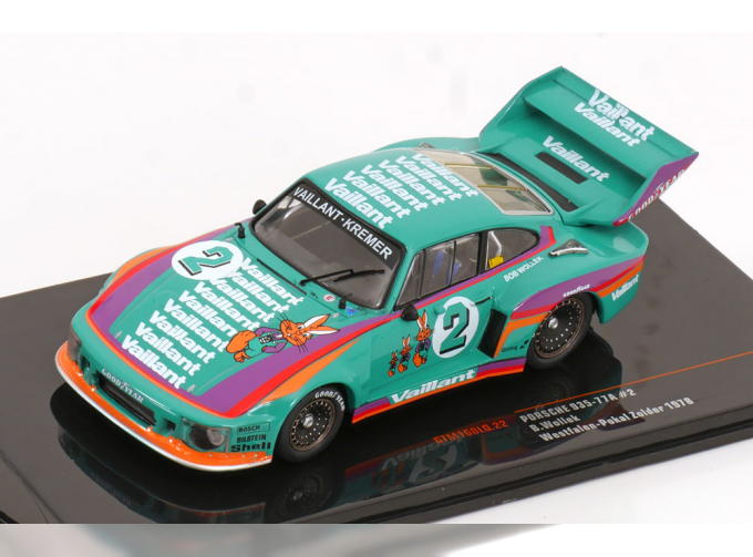 PORSCHE 935/77a 930 Team Vaillant Kremer №2 2nd Drm Zolder (1978) Bob Wollek, Light Green